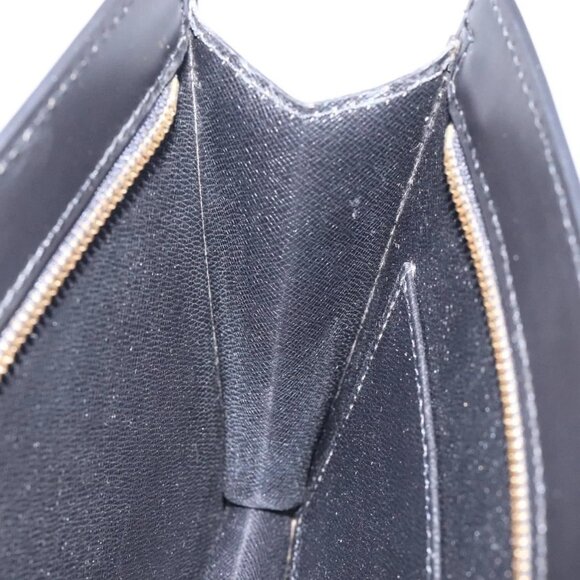 LOUIS VUITTON Epi Pochette Homme Clutch Bag Black Noir LV Auth - Picture 10 of 16